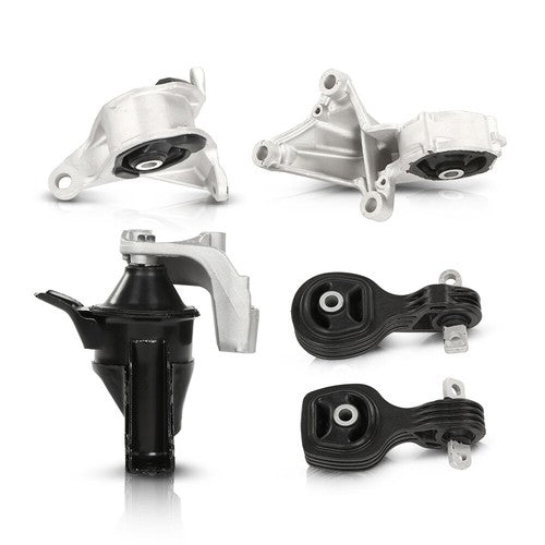 Solid Spare For 2015-2017 Honda CRV CR-V 2.4L Automatic Motor Mount Kit Engine Mount Set 5PC