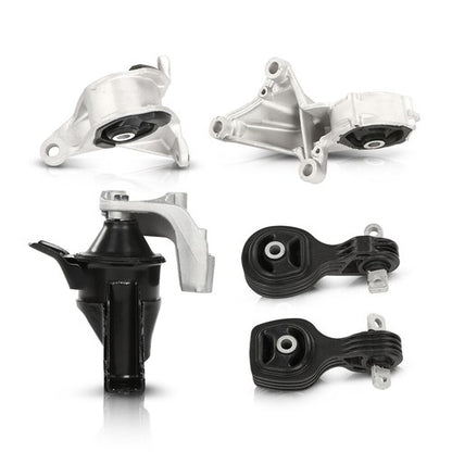 Solid Spare For 2015-2017 Honda CRV CR-V 2.4L Automatic Motor Mount Kit Engine Mount Set 5PC