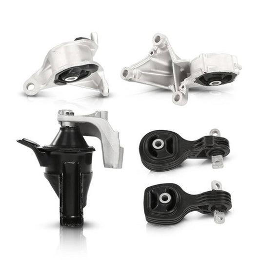 Solid Spare For 2015-2017 Honda CRV CR-V 2.4L Automatic Motor Mount Kit Engine Mount Set 5PC
