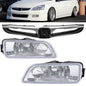 Fit 2006-2007 Honda Accord Sedan Front Upper Grille & Bumper Grill Fog lights