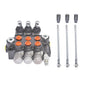 Solid Spare 11GPM 3600PSI Double Acting 3Spool Hydraulic Directional Control Valve New