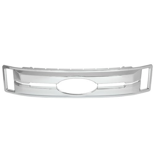 Solid Spare For Ford F250 F350 F450 F550 XL 2017-2019 Chrome Grille Overlay Grill Covers