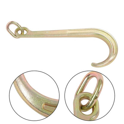 Solid Spare 15 Inch J Hook 5400 lbs G70 Roll Back Clevis for Tow Chain Truck and Trailer