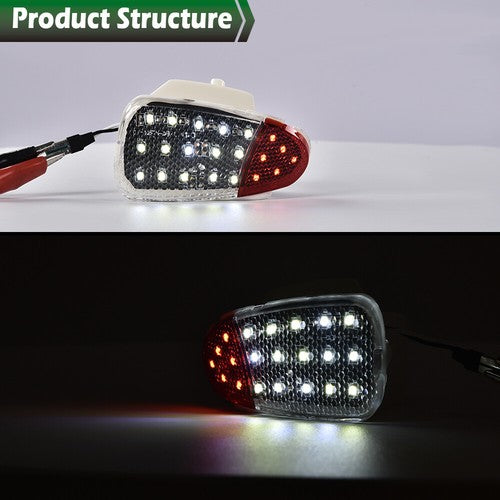 Solid Spare 2x LED Panel Door Interior Courtesy Light Lamp Fit For 1997-2003 Ford F150 F250