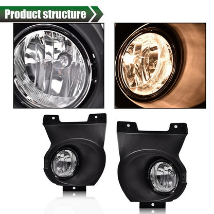 Solid Spare Clear Driving Fog Light Lamps W/ Bulbs Fit For 2011-2014 Ford F150 Left+Right