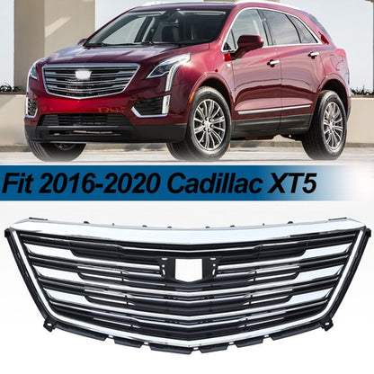 Fit 2016 2017 2018 2019 2020 Cadillac XT5 Front Bumper Upper Grille Chrome