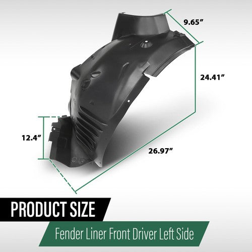 Solid Spare Fit For 2012-2014 Mercedes-Benz C250 C300 C350 Front Left Side Fender Liner