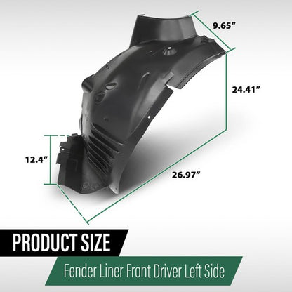 Solid Spare Fit For 2012-2014 Mercedes-Benz C250 C300 C350 Front Left Side Fender Liner
