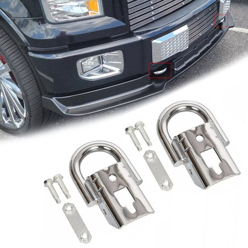 Solid Spare Front Heavy Duty D-Ring Tow Hook For 2004-2024 2009 Ford F-150 F150 #FL3Z17A954C
