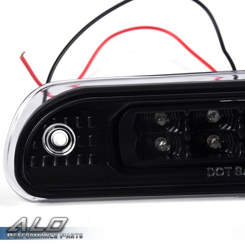 Solid Spare Fit For 1999-2004 Grand Cherokee Black/Clear LED Third 3rd Brake Light Tail Lamp