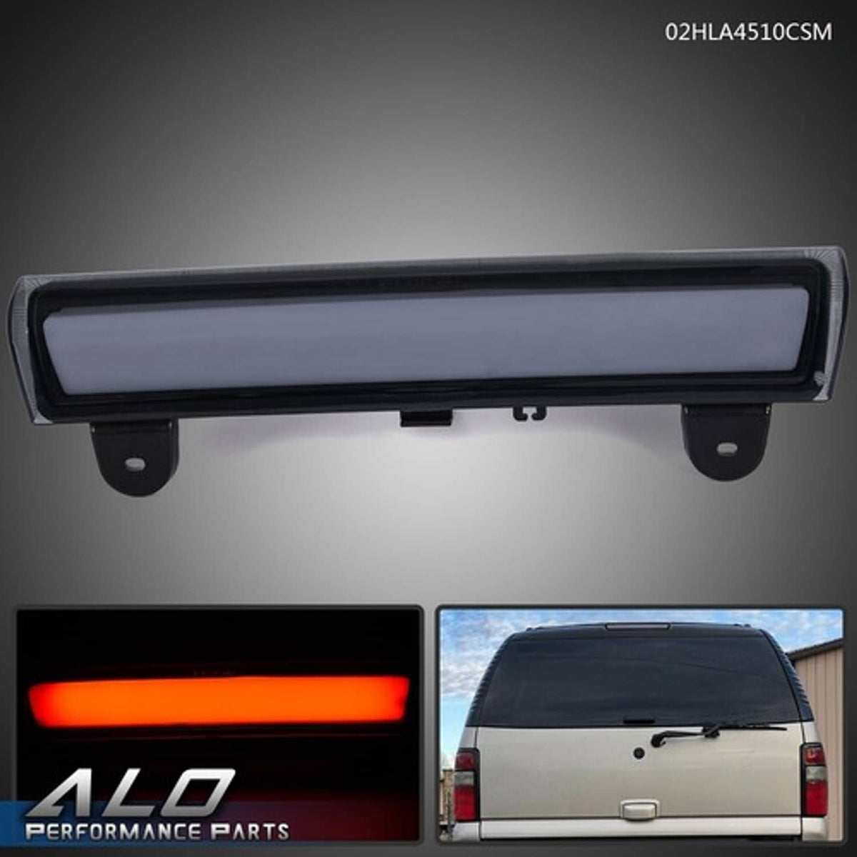 Solid Spare Smoked Lens LED Strip 3rd Third Brake Light Fit For 00-06 Chevy Suburban Tahoe