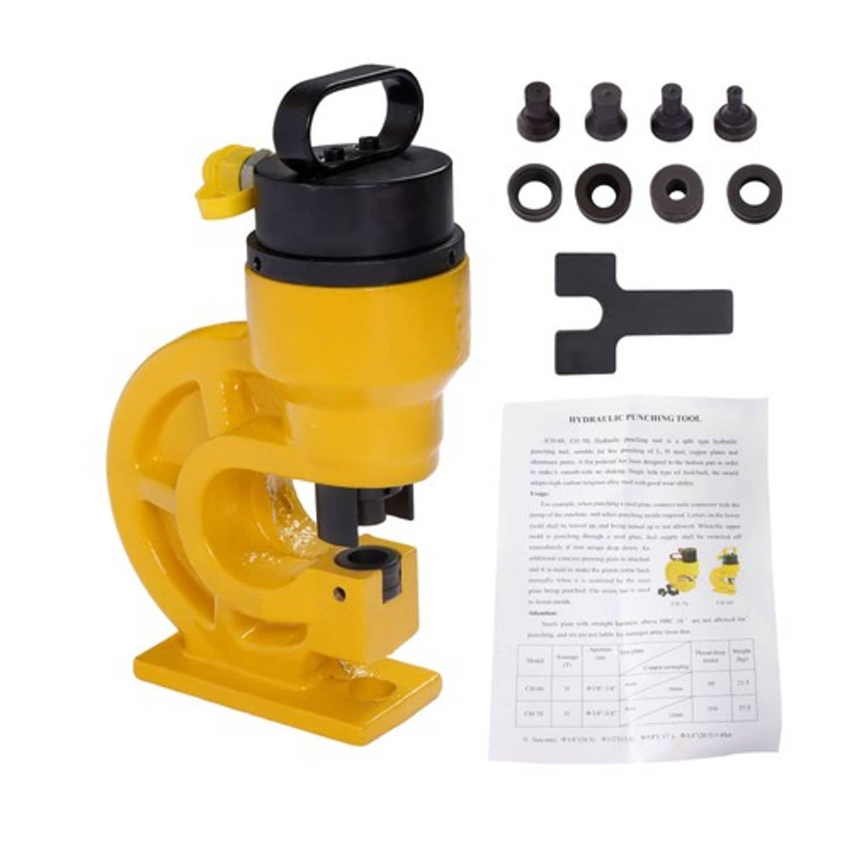 Solid Spare CH-60 Hydraulic Hole Punching Tool 31T/310KN Aperture 3/8", 1/2", 5/8", 3/4"