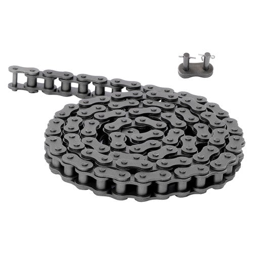 Solid Spare #100H 10 Feet Heavy Duty Carbon Steel Roller Chain with two Connecting Links