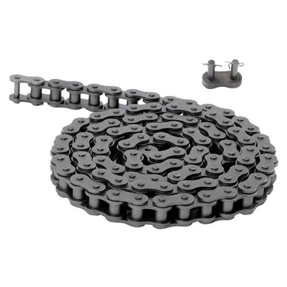 Solid Spare #100H 10 Feet Heavy Duty Carbon Steel Roller Chain with two Connecting Links