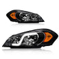Solid Spare Fit For 2006-2013 Chevy Impala/06-07 Monte Carlo Chrome LED DRL Headlights Lamps
