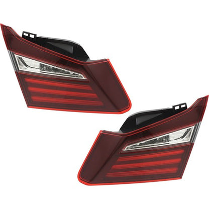 Pair Inner Tail Light For 2016-2017 Honda Accord Sedan Driver and Passenger Side