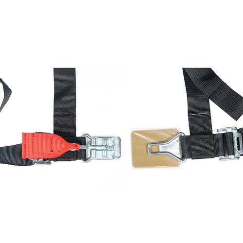 Solid Spare 4 Pack Seat Belt Harness 4 Point 2" Padded Black For Polaris RZR XP S 4 1000 New