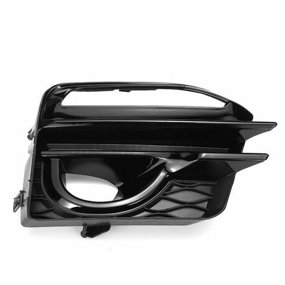 Fit 2014-2017 Infiniti Q50 Sport Front Bumper Black Grille & Fog Light Cover