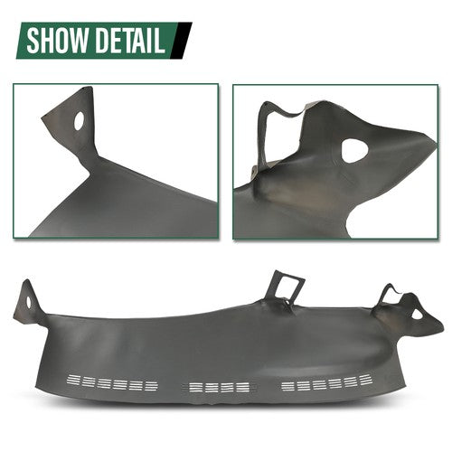 Solid Spare Fit For 99-06 Silverado Sierra TPE Dash Cap Cover Dashboard Overlay Light Gray