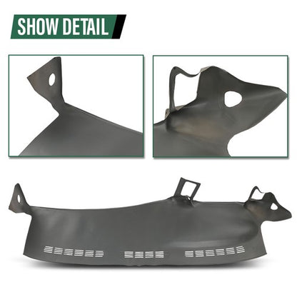 Solid Spare Fit For 99-06 Silverado Sierra TPE Dash Cap Cover Dashboard Overlay Light Gray