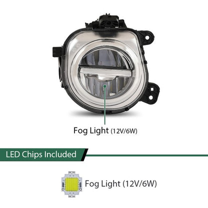 Solid Spare Front LED Fog Light Lamp Right Fit For BMW X3 F25 X4 F26 X5 F15 F85 X6 F16 SUV