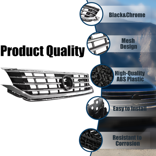 For 2020 2021 2022 Volkswagen VW Passat Front Chrome Grille Grill Assembly