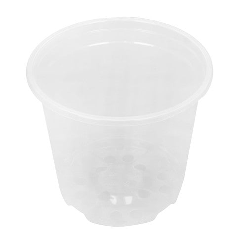 Solid Spare 30 Pcs Clear Nursery Pots 6/5/4 Inch Plastic Orchid Pots with Drainage Holes