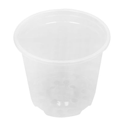 Solid Spare 30 Pcs Clear Nursery Pots 6/5/4 Inch Plastic Orchid Pots with Drainage Holes