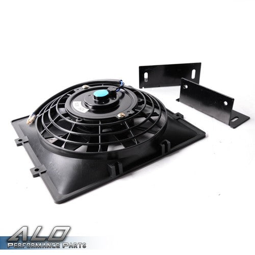 Solid Spare New Universal 12V 7" Pull Push Electric Engine Slim Oil Cooling Fan 2pcs