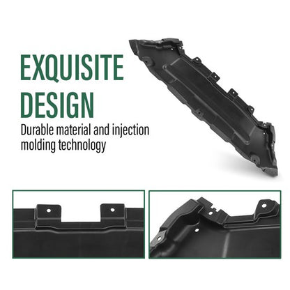 Solid Spare Fit For 16-22 Mercedes-Benz GLC300 GLC43 AMG Engine Splash Shield Under Cover