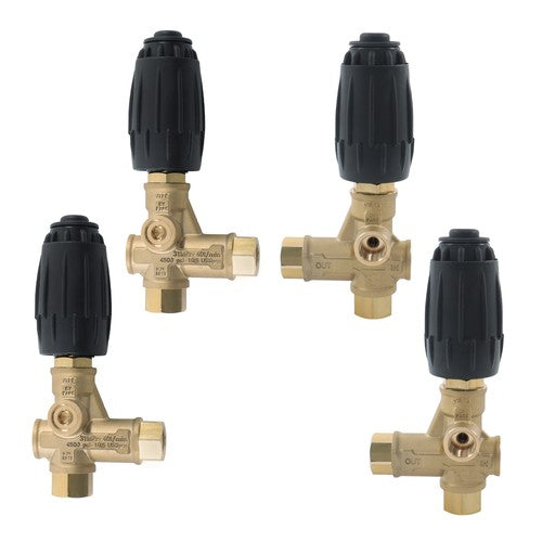 Solid Spare 4 Pack Unloader Valve VRT3-310 8GPM 3/8" FNPT 4350PSI Pressure Washer Pump