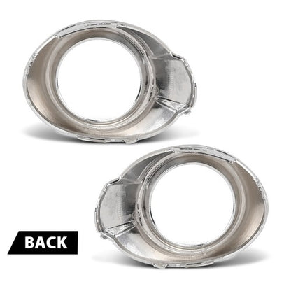 Solid Spare Front Bumper Fog Light Bezel Lamp Trim Left+Right Fit For 2012-2014 Ford Focus