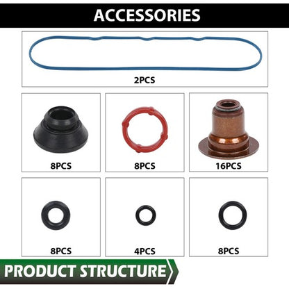 Solid Spare Fit For 08-2011 Chevy Express Hummer GMC Savana 4.8L 5.3L Head Gasket Bolts Set
