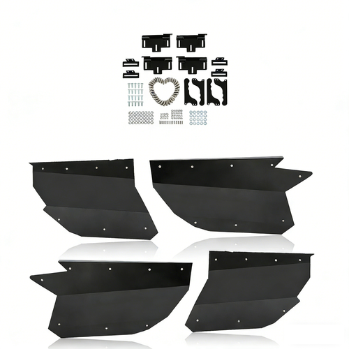 Solid Spare 4PCS Aluminum Door Panel Powder Coated For CAN AM X3 Full Doors 17 18 19 20-2024