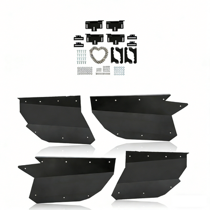Solid Spare 4PCS Aluminum Door Panel Powder Coated For CAN AM X3 Full Doors 17 18 19 20-2024