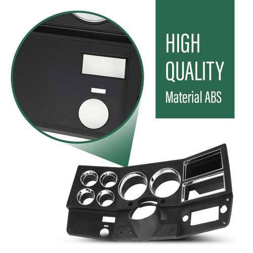 Solid Spare Dash Instrument Bezel W/ A/C+Storage Fit For 1981-1983 Chevrolet GMC Truck