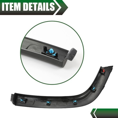 Solid Spare Fit For 2017-2022 Jeep Compass Wheel Opening Molding Fender Flare Rear Left Side