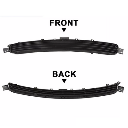 Fit 2014 2015 2016 2017 Infiniti Q50 Front Bumper Lower Grille Matte Black 14-17