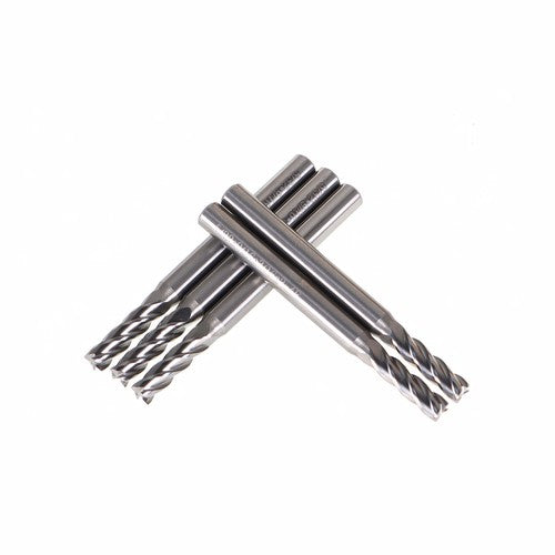 Solid Spare 5PCS 4 Flute 5/32" Carbide End Mill 2" Overall Length 9/16" LOC