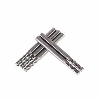 Solid Spare 5PCS 4 Flute 5/32" Carbide End Mill 2" Overall Length 9/16" LOC