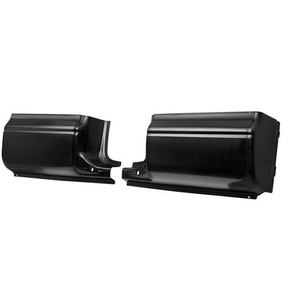 Solid Spare Left & Right Steel Cab Corners For 97-04 Dodge Dakota 2 door Extended / Club Cab