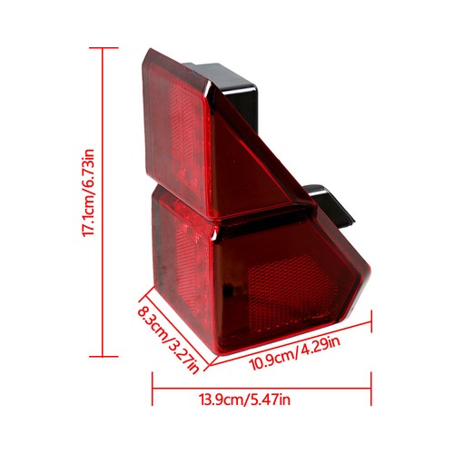 Solid Spare For Polaris Ranger 1000 Xp Crew 2018-2021 2413766 Left & Right Tail Lights Pair