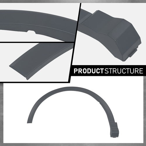 Solid Spare Front Left Side Fender Flare Wheel Arch Molding Fit For 2019-2024 Audi Q3