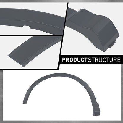 Solid Spare Front Left Side Fender Flare Wheel Arch Molding Fit For 2019-2024 Audi Q3