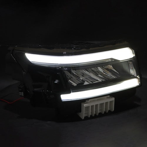 Solid Spare Headlamp Clear Full LED Passenger Black For Nissan Frontier 2022-2024 Headlight