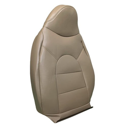Driver Side Lean Back Leather Cover Tan For 1999 2000 Ford F350 Lariat Front