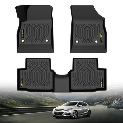 Solid Spare Fit For 2016-2019 Chevrolet Cruze All Weather TPE Floor Mats Protection Liners