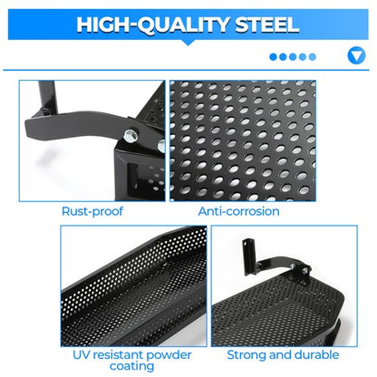 Solid Spare For 2008+ EZGO RXV Golf Cart Front Clay Basket Storage Cargo W/ Mounting Bracket