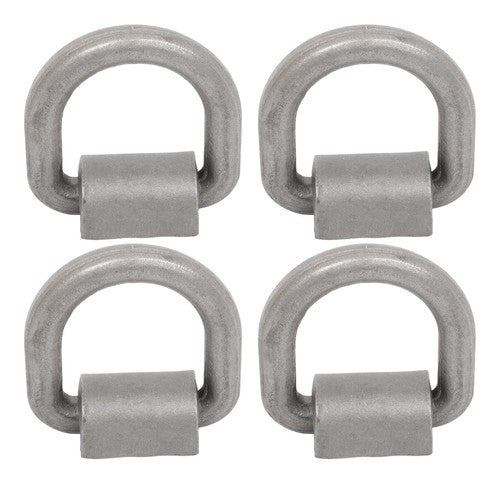 Solid Spare 4 Pack 3/4" Weld On Forged D Ring with Welding Clip 26,500lbs Fracture Strength