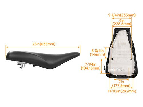 Solid Spare For Honda Rancher 350 TRX350FE FM TE TM 4×4 2000-2003 Replacement Complete Seat